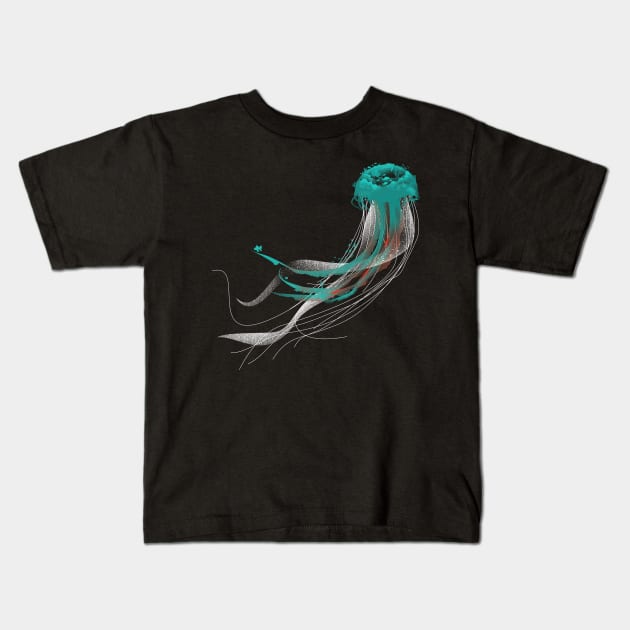 Jelly Ocean Kids T-Shirt by ramenboy